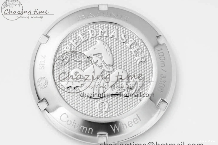 0304 ZipUp Speedmaster Racing Master SS HKF Best Edition Gray Black Dial on Black Rubber Strap A 7811